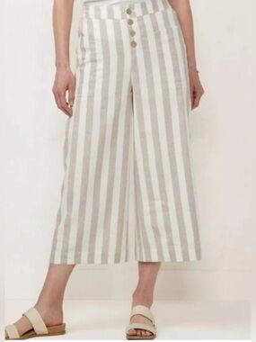LC Lauren Conrad Wide Leg Culottes High Rise (696)